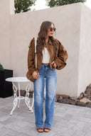 Simply Chic Luxe Suede Jacket-Jackets-Krush Kandy, Women's Online Fashion Boutique Located in Phoenix, Arizona (Scottsdale Area)