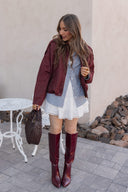Simply Chic Luxe Suede Jacket-Jackets-Krush Kandy, Women's Online Fashion Boutique Located in Phoenix, Arizona (Scottsdale Area)