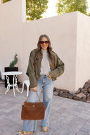Genuine Suede Turn-Lock Satchel-handbags-Krush Kandy, Women's Online Fashion Boutique Located in Phoenix, Arizona (Scottsdale Area)