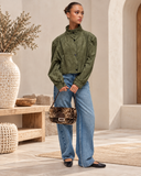 Fawn Brown Faux-Fur Flap Crossbody Bag