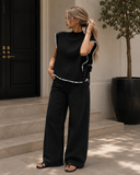 Frayed Edge Knit Sweater Vest