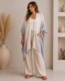 Frayed Cotton Bohemian Ombre Kimono