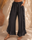 Frill Me Wide Leg Denim Pants