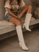 Fynn - Classic Stacked Heel Knee-high Boots