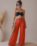 Glam it Up Sequin Wide Leg Pants