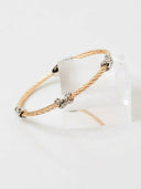 Two Tone X Bracelet-Twisted Bracelets-Rae Collective, Women's Online Fashion Boutique Located in Phoenix, Arizona (Scottsdale Area)