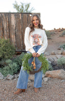 Highland Cow Christmas Lights Knit Sweater | KKB EXCLUSIVE XS-3X-Sweater-Krush Kandy, Women's Online Fashion Boutique Located in Phoenix, Arizona (Scottsdale Area)