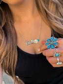 Sterling Silver Turquoise Name Necklace | PRE-ORDER-Rae Collective, Women's Online Fashion Boutique Located in Phoenix, Arizona (Scottsdale Area)