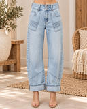 Harlow Cuffed Barrel Jeans