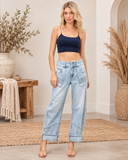 Harlow Cuffed Barrel Jeans