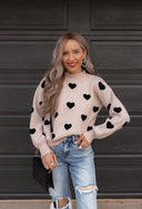 Heartfelt Bliss Sweater | S-XL-Sweaters-Rae Collective, Women's Online Fashion Boutique Located in Phoenix, Arizona (Scottsdale Area)