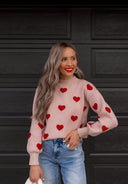 Heartfelt Bliss Sweater | S-XL-Sweaters-Rae Collective, Women's Online Fashion Boutique Located in Phoenix, Arizona (Scottsdale Area)
