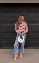 Heartfelt Bliss Sweater | S-XL-Sweaters-Rae Collective, Women's Online Fashion Boutique Located in Phoenix, Arizona (Scottsdale Area)