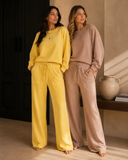 High Rise Wide Leg Drawstring Pants