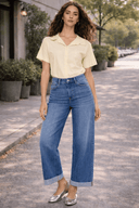 High Rise Wide Leg Jeans