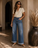 High Rise Wide Leg Jeans