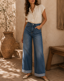 High Rise Wide Leg Jeans