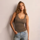LUXE Lace Detailed Tank Top-Tanks-Krush Kandy, Women's Online Fashion Boutique Located in Phoenix, Arizona (Scottsdale Area)