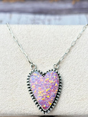 Long Heart Stone Slab Necklace MADE TO ORDER-Necklaces-Rae Collective, Women's Online Fashion Boutique Located in Phoenix, Arizona (Scottsdale Area)