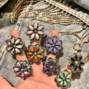 Cute Stamped Stone Flower Ring | Krush Exclusive-Cluster Rings-Rae Collective, Women's Online Fashion Boutique Located in Phoenix, Arizona (Scottsdale Area)