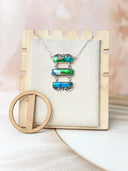 Peacock Dahlia Necklaces-Necklaces-Krush Kandy, Women's Online Fashion Boutique Located in Phoenix, Arizona (Scottsdale Area)