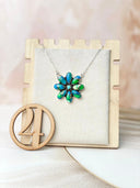 Peacock Dahlia Necklaces-Necklaces-Krush Kandy, Women's Online Fashion Boutique Located in Phoenix, Arizona (Scottsdale Area)