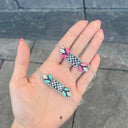 Desert Drift Stone & Checker Necklace-Charms & Pendants-Rae Collective, Women's Online Fashion Boutique Located in Phoenix, Arizona (Scottsdale Area)