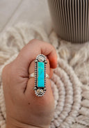 Long Bar Concho Studded Ring-Bar Rings-Krush Kandy, Women's Online Fashion Boutique Located in Phoenix, Arizona (Scottsdale Area)