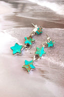 Star Trio Stone Drop Earrings-Drop Earrings-Rae Collective, Women's Online Fashion Boutique Located in Phoenix, Arizona (Scottsdale Area)