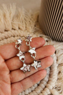 Star Trio Stone Drop Earrings-Drop Earrings-Rae Collective, Women's Online Fashion Boutique Located in Phoenix, Arizona (Scottsdale Area)