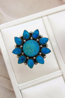 SUNSHINE Rainbow Moonstone Dyed Sterling Silver Rings | PREORDER NOW OPEN-Cluster Rings-Rae Collective, Women's Online Fashion Boutique Located in Phoenix, Arizona (Scottsdale Area)