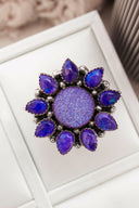 SUNSHINE Rainbow Moonstone Dyed Sterling Silver Rings | PREORDER NOW OPEN-Cluster Rings-Rae Collective, Women's Online Fashion Boutique Located in Phoenix, Arizona (Scottsdale Area)