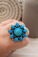 SUNSHINE Rainbow Moonstone Dyed Sterling Silver Rings | PREORDER NOW OPEN-Cluster Rings-Rae Collective, Women's Online Fashion Boutique Located in Phoenix, Arizona (Scottsdale Area)