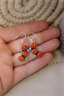 Half Cluster Stone Dangle Stone Earrings-Drop Earrings-Rae Collective, Women's Online Fashion Boutique Located in Phoenix, Arizona (Scottsdale Area)