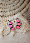 Half Cluster Stone Dangle Stone Earrings-Drop Earrings-Rae Collective, Women's Online Fashion Boutique Located in Phoenix, Arizona (Scottsdale Area)