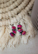 Half Cluster Stone Dangle Stone Earrings-Drop Earrings-Rae Collective, Women's Online Fashion Boutique Located in Phoenix, Arizona (Scottsdale Area)