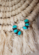Half Cluster Stone Dangle Stone Earrings-Drop Earrings-Rae Collective, Women's Online Fashion Boutique Located in Phoenix, Arizona (Scottsdale Area)