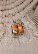 Single Bar Stone Earrings-Drop Earrings-Rae Collective, Women's Online Fashion Boutique Located in Phoenix, Arizona (Scottsdale Area)