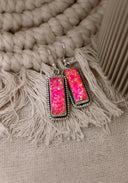 Single Bar Stone Earrings-Drop Earrings-Rae Collective, Women's Online Fashion Boutique Located in Phoenix, Arizona (Scottsdale Area)