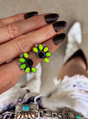 Cute Little Half Cluster Blossom Earrings-Stud Earrings-Krush Kandy, Women's Online Fashion Boutique Located in Phoenix, Arizona (Scottsdale Area)