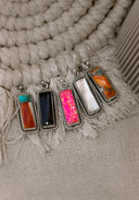 Single Bar Stone Earrings-Drop Earrings-Rae Collective, Women's Online Fashion Boutique Located in Phoenix, Arizona (Scottsdale Area)