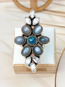 Stargazer Moonstone Rings-Rings-Krush Kandy, Women's Online Fashion Boutique Located in Phoenix, Arizona (Scottsdale Area)