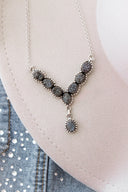 Lariat Druzy Stone Necklace-Lariat and Y Necklaces-Rae Collective, Women's Online Fashion Boutique Located in Phoenix, Arizona (Scottsdale Area)