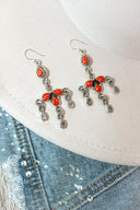 Twisted Rope Chandelier Stone Earrings-Drop Earrings-Rae Collective, Women's Online Fashion Boutique Located in Phoenix, Arizona (Scottsdale Area)