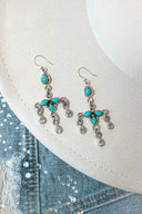 Twisted Rope Chandelier Stone Earrings-Drop Earrings-Rae Collective, Women's Online Fashion Boutique Located in Phoenix, Arizona (Scottsdale Area)