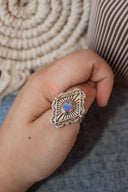 Arizona Sky Sterling Diamond Ring-Rings-Rae Collective, Women's Online Fashion Boutique Located in Phoenix, Arizona (Scottsdale Area)