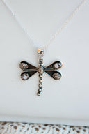 Natures Stone Dragonfly Pendants-Pendant Necklaces-Krush Kandy, Women's Online Fashion Boutique Located in Phoenix, Arizona (Scottsdale Area)