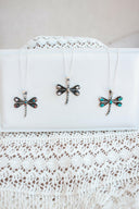 Natures Stone Dragonfly Pendants-Pendant Necklaces-Rae Collective, Women's Online Fashion Boutique Located in Phoenix, Arizona (Scottsdale Area)