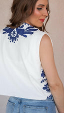 Callie Chic Embroidered Vest-Vests-Rae Collective, Women's Online Fashion Boutique Located in Phoenix, Arizona (Scottsdale Area)