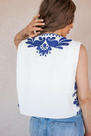 Callie Chic Embroidered Vest-Vests-Rae Collective, Women's Online Fashion Boutique Located in Phoenix, Arizona (Scottsdale Area)